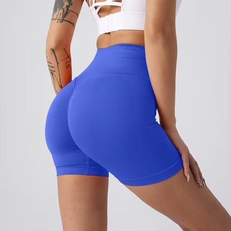 Women's Seamless High Waist Butt Lift Biker Shorts, Yoga Workout