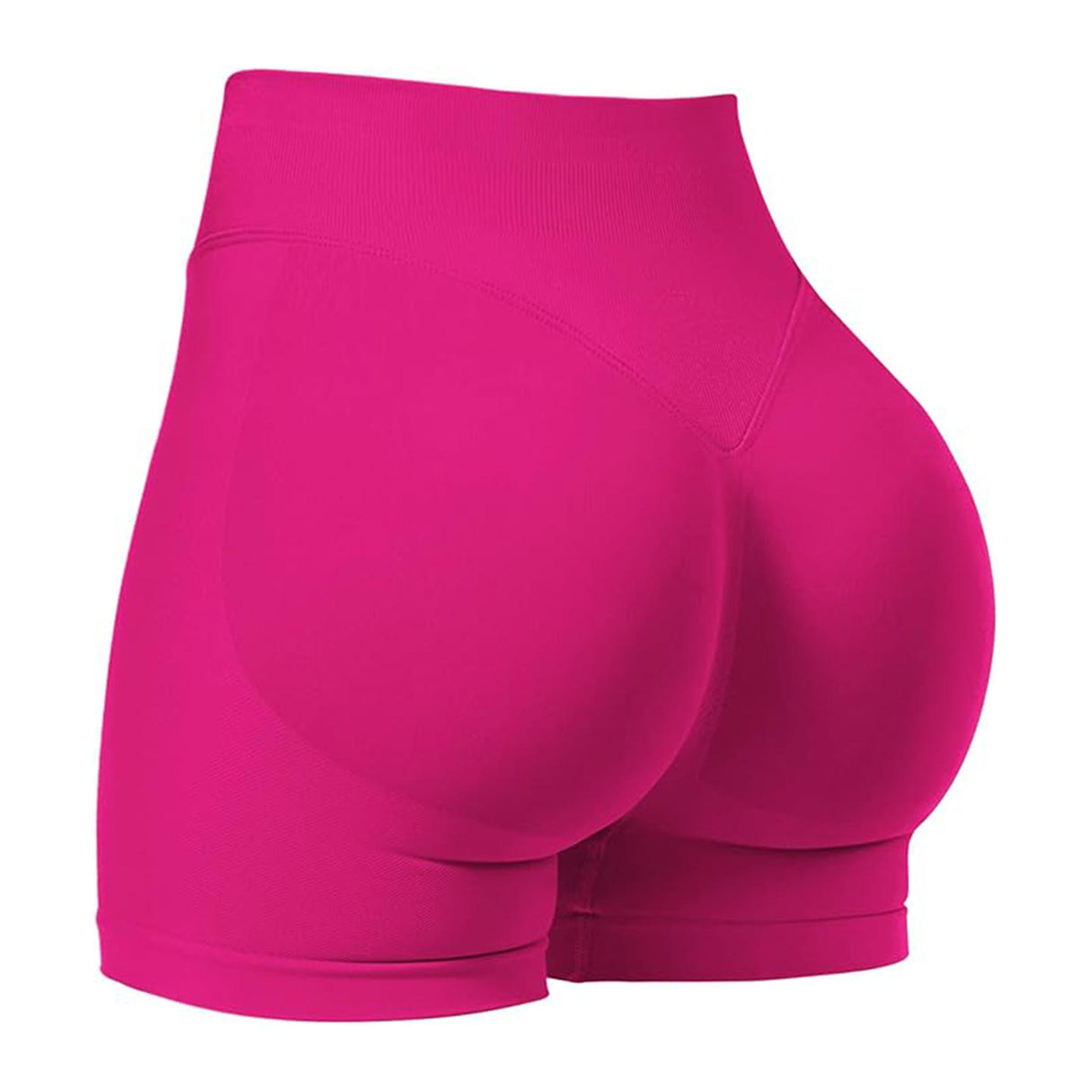 Women's High Waist Yoga Pants with Elastic Closure Breathable Solid Pattern Sports Shorts for Fitness Running Gym Butt Lift