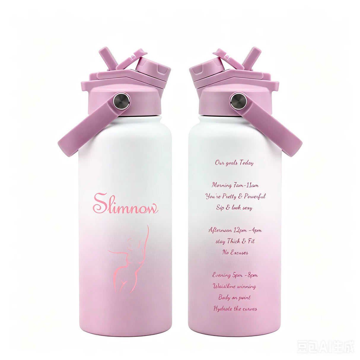Slim now Stainless Steel Tumbler Drinking Sports Water Bottle Double Wall Vacuum Flask Thermal 32oz (946ml)