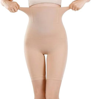 Women's High Waist Body Shaper Shorts, Tummy Control, Mid-Thigh Shapewear