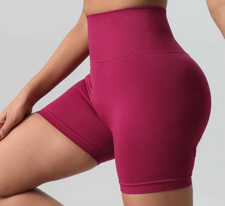 Women's Seamless High Waist Butt Lift Biker Shorts, Yoga Workout