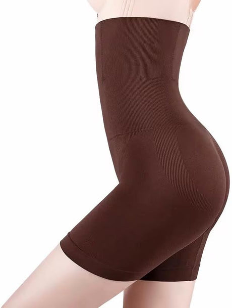 Women's High Waist Body Shaper Shorts, Tummy Control, Mid-Thigh Shapewear