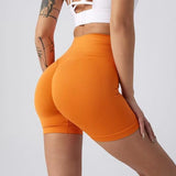 Women's Seamless High Waist Butt Lift Biker Shorts, Yoga Workout
