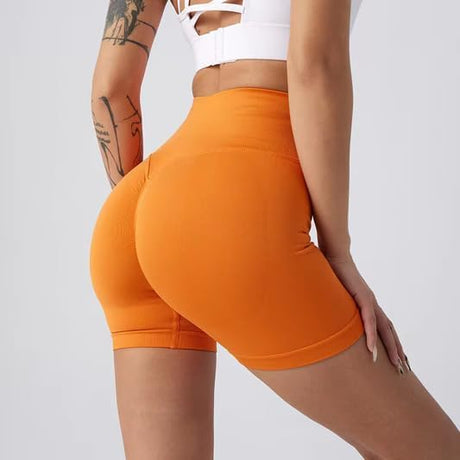 Women's Seamless High Waist Butt Lift Biker Shorts, Yoga Workout