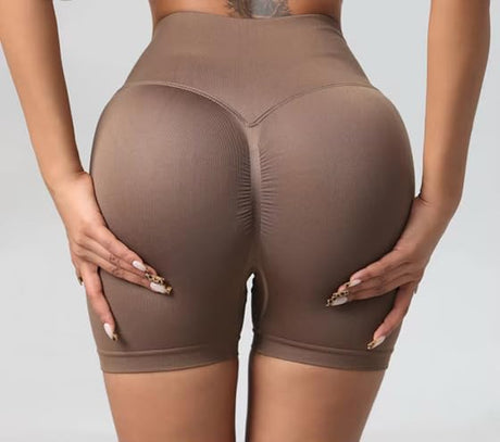 Women's Seamless High Waist Butt Lift Biker Shorts, Yoga Workout