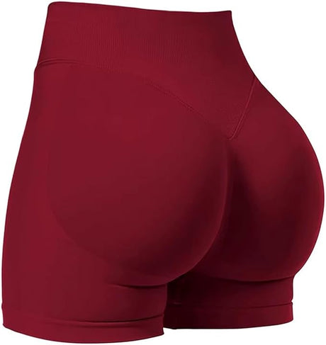 Women's Seamless High Waist Butt Lift Biker Shorts, Yoga Workout
