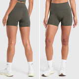 Women Gym Yoga Shorts Seamless Tight Legging High Waist Scrunch Butt Workout Running Yoga Pants Leggings for Sport
