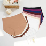 High Waist Ice Silk Brief Underwear Female Traceless Seamless Hipster Panties Breathable Knickers Women Panties