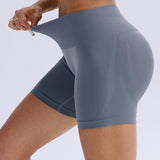 Women Gym Yoga Shorts Seamless Tight Legging High Waist Scrunch Butt Workout Running Yoga Pants Leggings for Sport