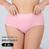 Breathable Solid Knitted Nylon Everyday Women's Hipster Underwear High-Rise Elastic Soft Panties