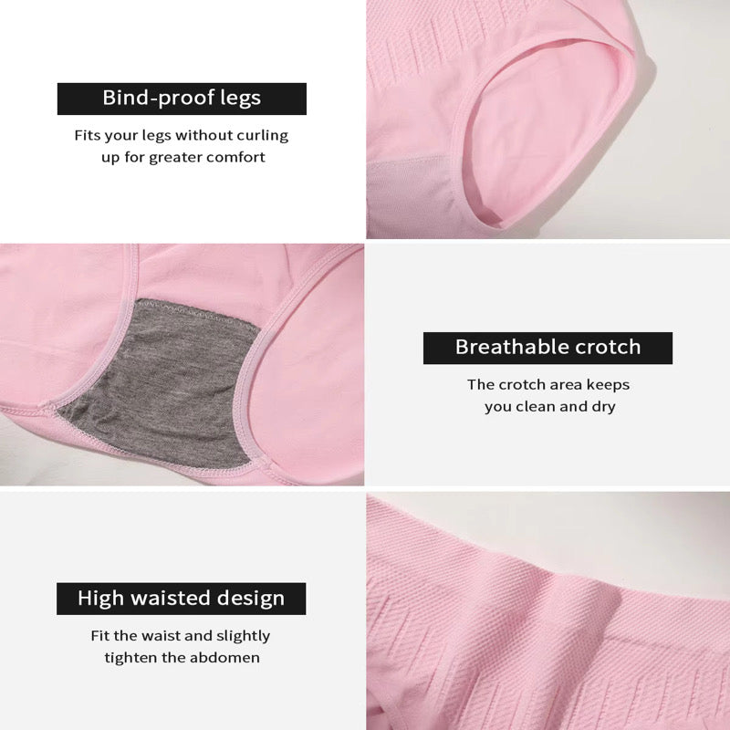 Breathable Solid Knitted Nylon Everyday Women's Hipster Underwear High-Rise Elastic Soft Panties