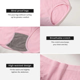 Breathable Solid Knitted Nylon Everyday Women's Hipster Underwear High-Rise Elastic Soft Panties
