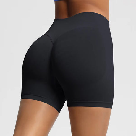 Women's High Waist Yoga Pants with Elastic Closure Breathable Solid Pattern Sports Shorts for Fitness Running Gym Butt Lift