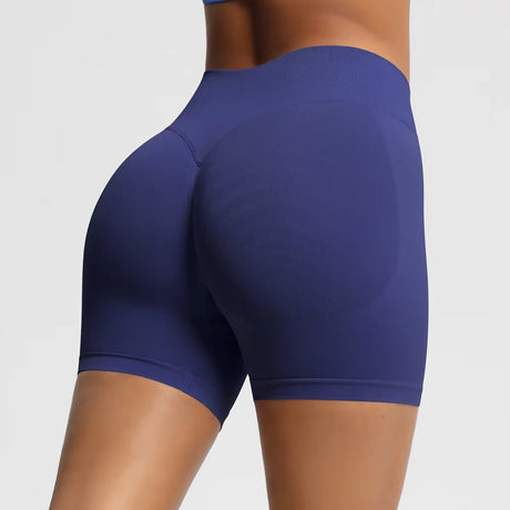 Women's High Waist Yoga Pants with Elastic Closure Breathable Solid Pattern Sports Shorts for Fitness Running Gym Butt Lift