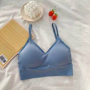 New Sexy Brassiere Wireless Bralette Sports Yoga Bra U X-cross Back Tube Top Wrapped Chest Girl Lady Vest Seamless Bra Tube Top