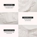 Women's Sexy Lace Thong V-Shaped Waist Head Design Briefs Custom Label Logo Breathable Seamless Underwear Panty