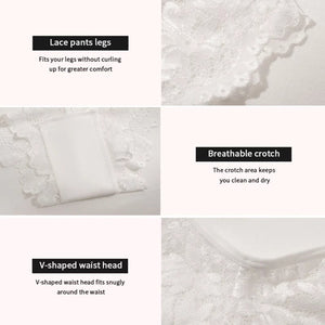 Women's Sexy Lace Thong V-Shaped Waist Head Design Briefs Custom Label Logo Breathable Seamless Underwear Panty