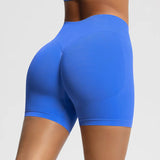 Women's High Waist Yoga Pants with Elastic Closure Breathable Solid Pattern Sports Shorts for Fitness Running Gym Butt Lift