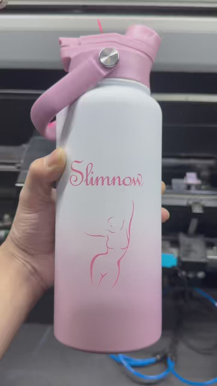 Slim now Stainless Steel Tumbler Drinking Sports Water Bottle Double Wall Vacuum Flask Thermal 32oz (946ml)